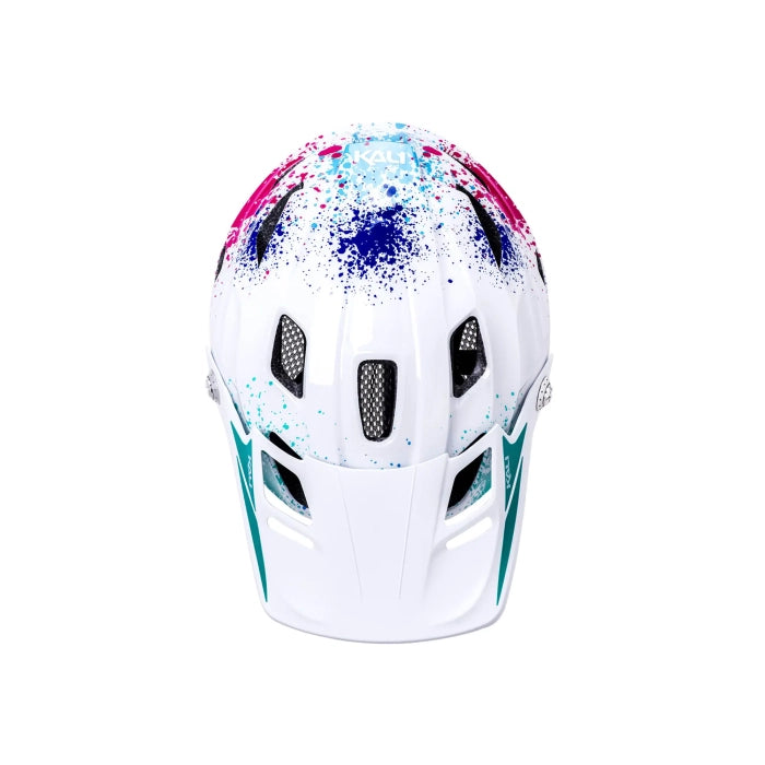 Kali Maya Child Full Face Helmet Splat - White/Multi